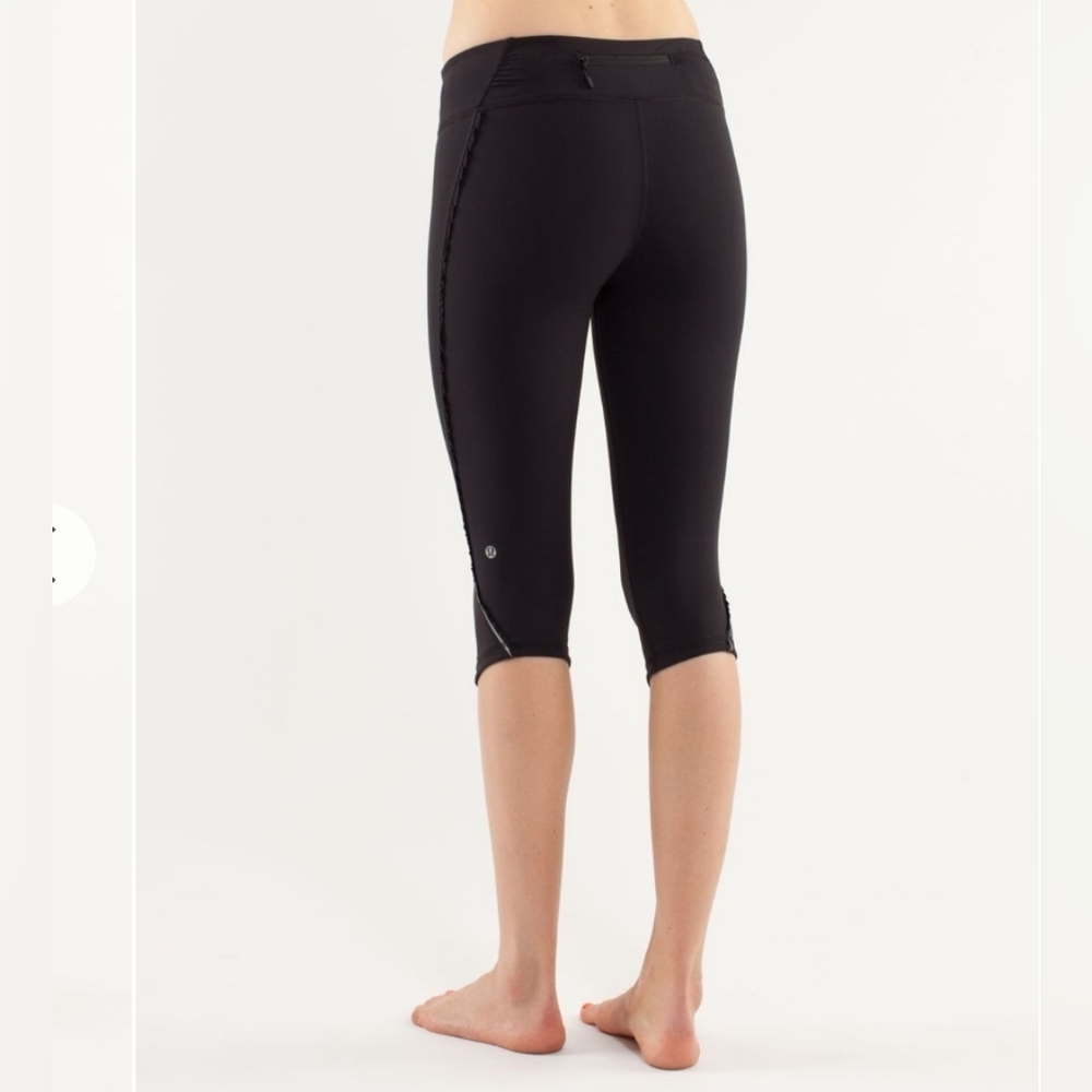 💜 Lululemon sz4 Run Fast And Free Crop Black